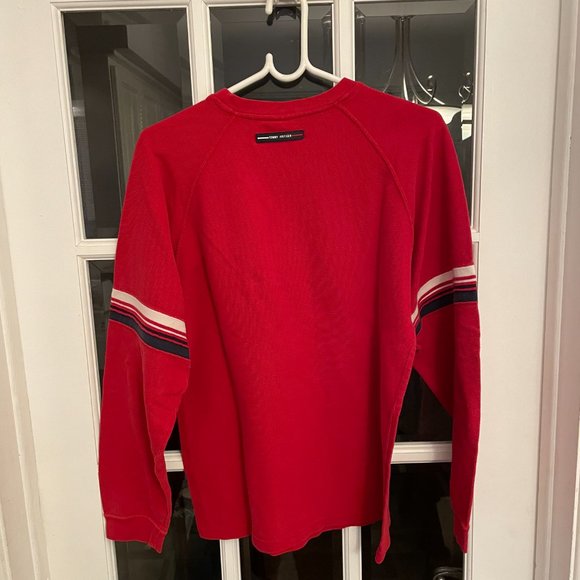 Tommy Hilfiger red long sleeved tee for men - Picture 3 of 4